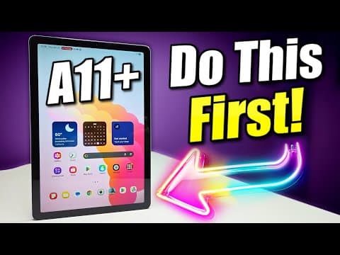 Samsung Galaxy Tab A11+ | First Things To Do! (Tips & Tricks)