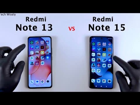 Redmi Note 13 vs Note 15 - Speed Test