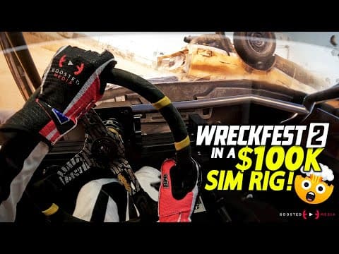 WRECKFEST 2 in a $100K SIM RIG!