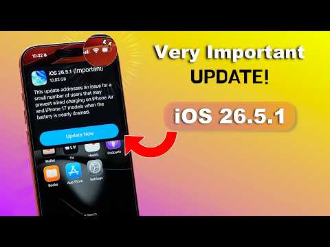 iOS 26.5.1 - Update Immediately on iPhone | Important Update (HINDI)