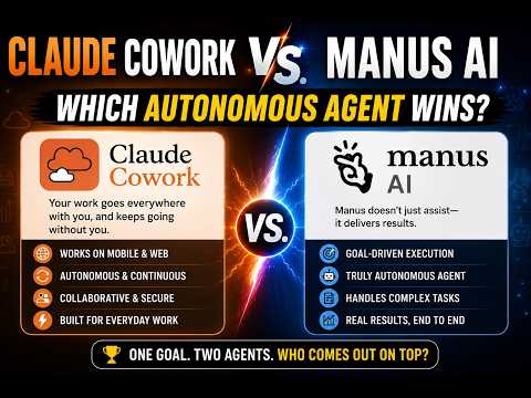 Claude Cowork vs. Manus AI: Which Autonomous Agent Wins?