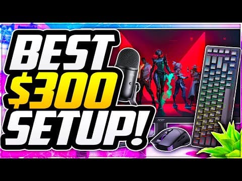 ULTIMATE $300 Budget Gaming Setup! 😎 (2023) How To Build $300 Setup!