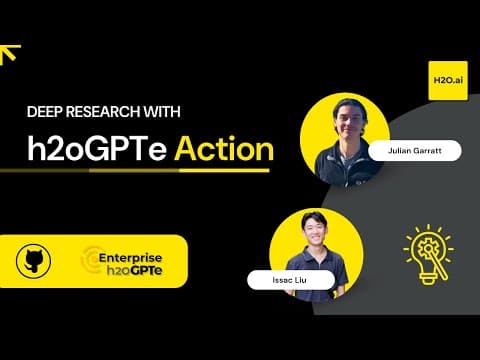 Deep Research using h2oGPTe Action