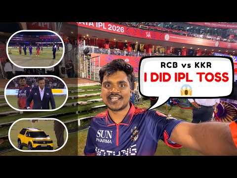 My Biggest IPL Moment ❤️ Thanks to Nothing | RCB vs KKR Toss Experience