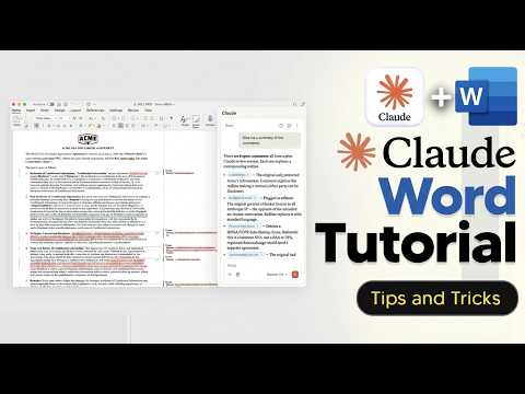 How To Use Claude For Microsoft Word (Microsoft Word Claude Tutorial)