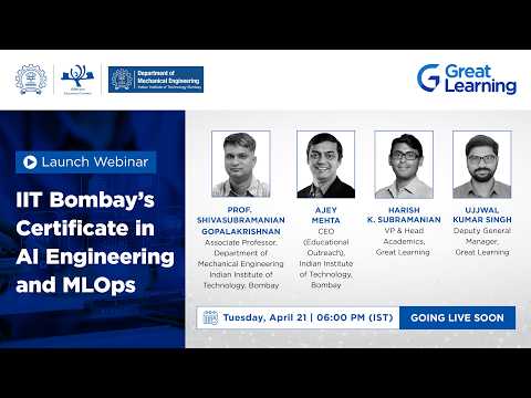 Live Webinar: IIT Bombay’s Certificate in AI Engineering and MLOps