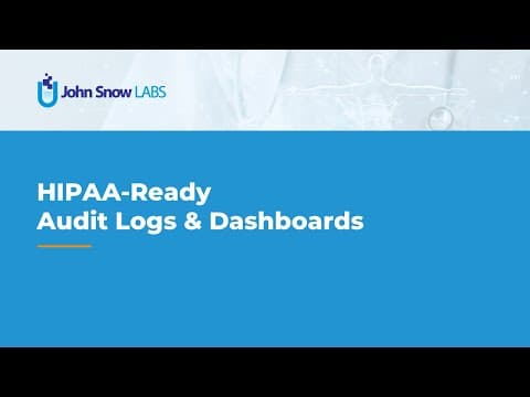 HIPAA Ready Audit Logs & Dashboards