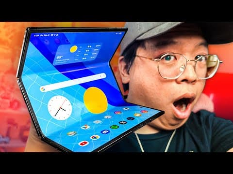 Trying Samsung's MOST EXPENSIVE Phone - Galaxy Z Trifold