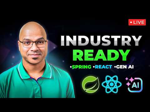 Industry-Ready Spring Boot, React & Gen AI -Live Course | TELUSKO