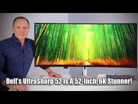 The Massive Dell UltraSharp 52 Thunderbolt Hub Monitor Is A 52-Inch 6K Stunner