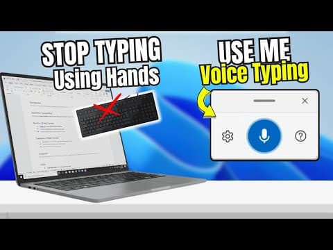 ❌Stop TYPING with Keyboard - Use This Windows TRICK (Voice TYPING)