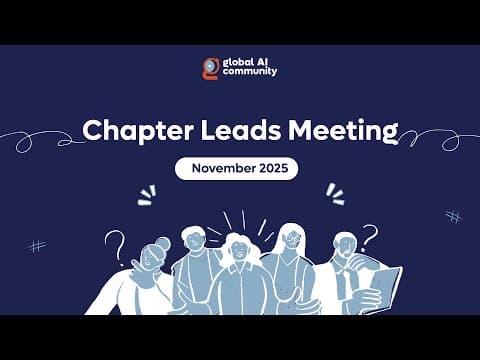 November 2025 - Chapter Leads Meeting