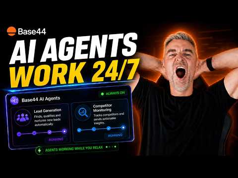 Base44 AI Agents Run Your Business 24/7 (No Coding)