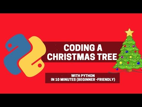 Coding A Christmas Tree with Python in 10 Minutes (A Beginner-Friendly Project)