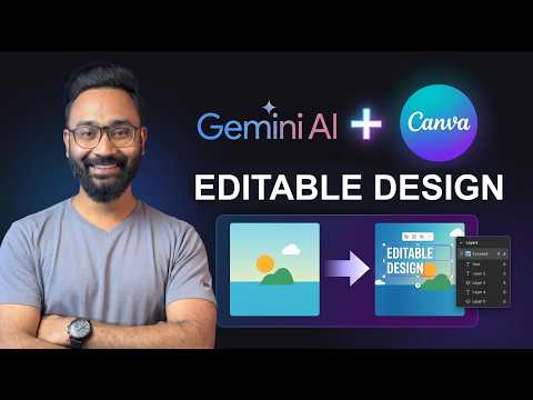 How to Connect Canva with Gemini AI | Create Editable Designs from Images