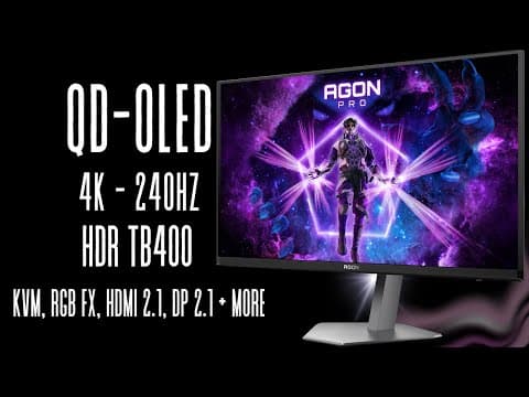 AGON PRO AG276UZD Review: 4K QD-OLED at 240Hz and so much more