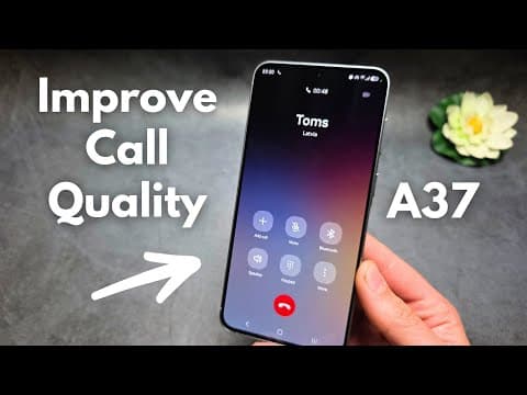 Samsung Galaxy A37 - How to Improve Call Quality & Remove Background Noises - Samsung Voice Focus