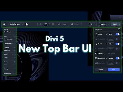 Exploring Divi 5’s New Top Bar UI
