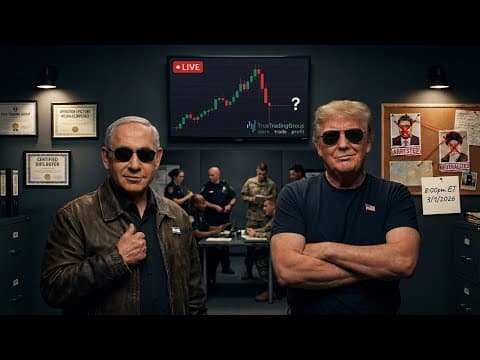 Stock Market Crash? Iran War Monday Gameplan — What Im Buying & Selling LIVE | Oil, Gold, SPY, NVDA?