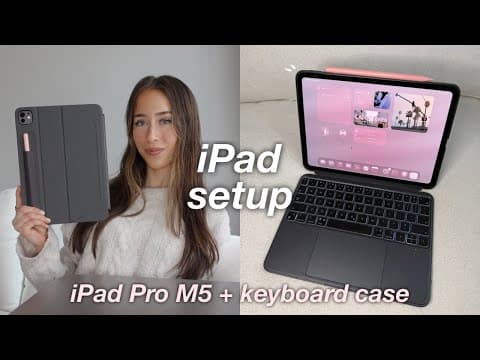 My iPad Pro M5 Setup 2026 ☁️ | the best keyboard case + aesthetic customization ‧₊˚