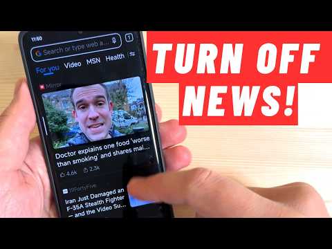 How to TURN OFF NEWS on MI Browser on Xioami REDMI Phones