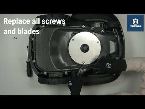 How to change blades on Automower® robotic lawn mowers