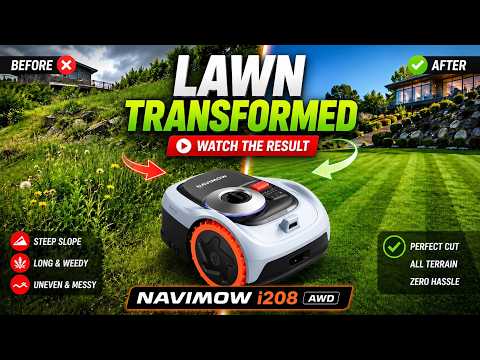 Top Lawn Robot? Navimow i208 AWD Before & After Test