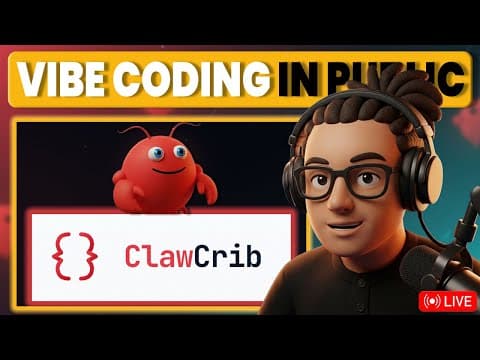 LIVE: Vibe Coding ClawCrib.com + Final Bootcamp Prep