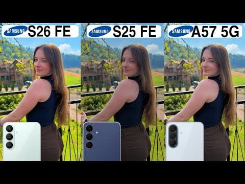 Samsung Galaxu S26 Fe Vs Samsung Galaxy S25 Fe Vs Samsung Galaxy A57 Camera Test Comparison