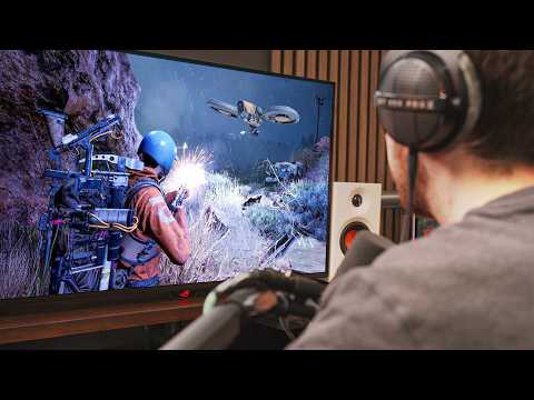 My Overkill Gaming + Editing Desk Setup | OLED Monitor, RTX 5090 + More (Ft. Desky)