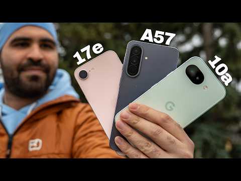 Galaxy A57 vs. Pixel 10a vs. iPhone 17e: Best Midrange Phone?