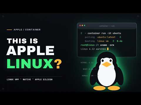 Linux… Made by APPLE?!  The NEW Container Tool For MAC