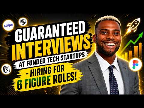 Guaranteed Interviews At Funded Tech Startups   Hiring For 6 Figure Roles!