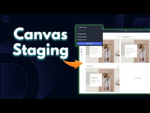 How To Stage Website Changes With Canvases In Divi 5