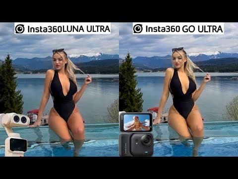 INSTA360 Luna Ultra VS INSTA360 Go Ultra Camera Test