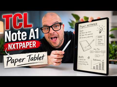 TCL Note A1 NXTPAPER Paper Tablet Review: 120Hz Color "Paper" Screen