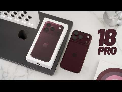 iPhone 18 Pro Unboxing and Setup - BURGUNDY