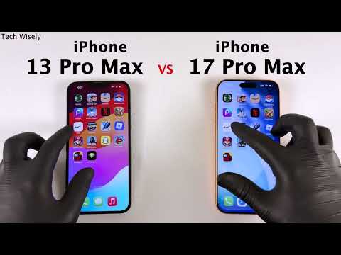 iPhone 13 Pro Max vs  17 Pro Max - Speed Test