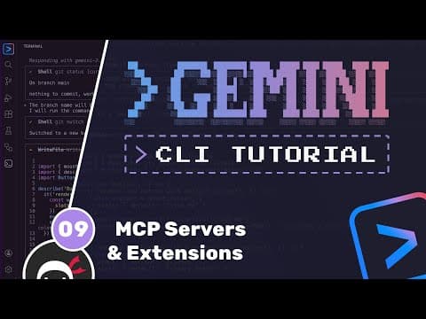 Gemini CLI Tutorial #9 - MCP Servers & Extensions