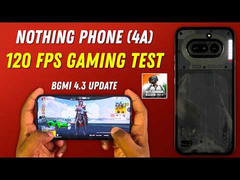 Nothing Phone (4a) BGMI 120 FPS Gaming Test 🔥| TDM & Classic Match Gameplay 📲