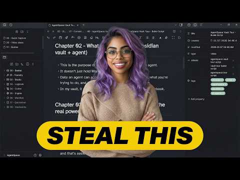 This AI Agent + Obsidian Vault Runs My Entire Business