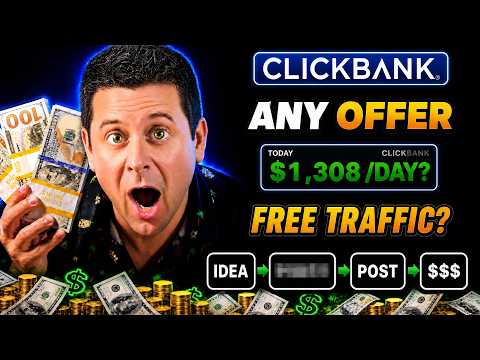 Getting Traffic To ANY Clickbank Offer Free - Full Affiliate Walkthru!