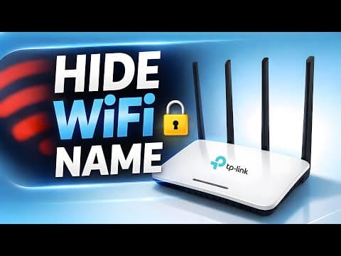 Make Your WiFi Invisible (Hide SSID) in TP Link Router!