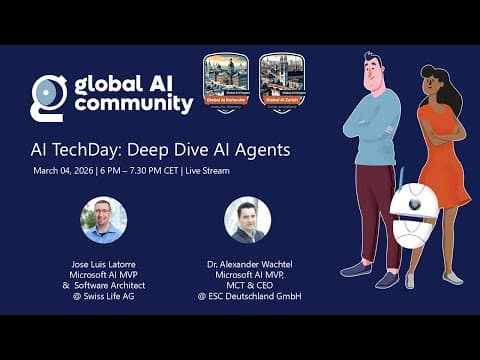 AI TechDay: Deep Dive on AI Agents (English)