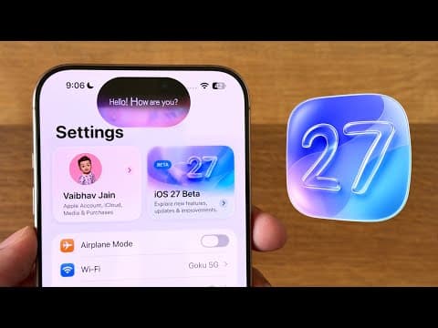 iOS 27 - New iPhone Update!