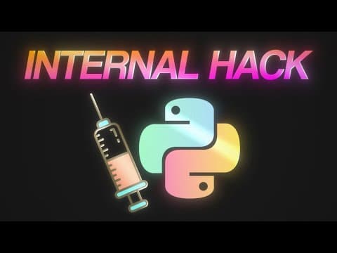 PYTHON Game Hacking Just Got REAL With Python Interpreter Injection