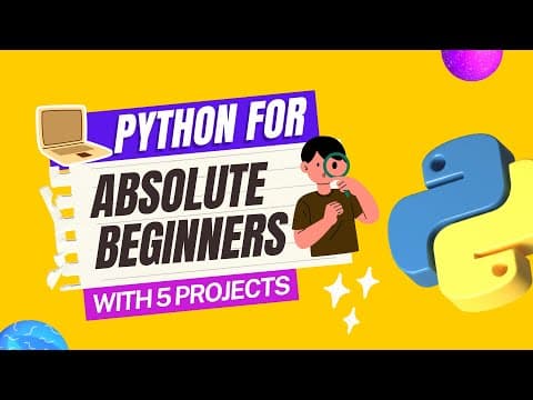Best Python Tutorial for Beginners || Python for Absolute Beginners || Learn with 5 Python Project
