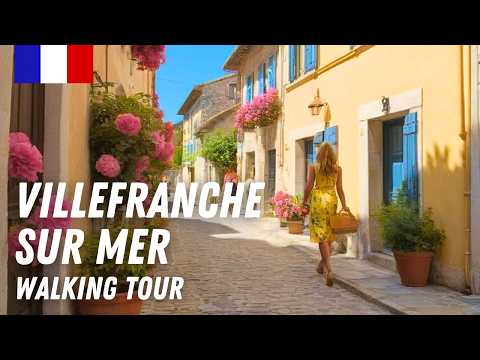 Villefranche-sur-Mer, France 🇫🇷 Jewel of the French Riviera – Walking Tour 2024 4K HDR