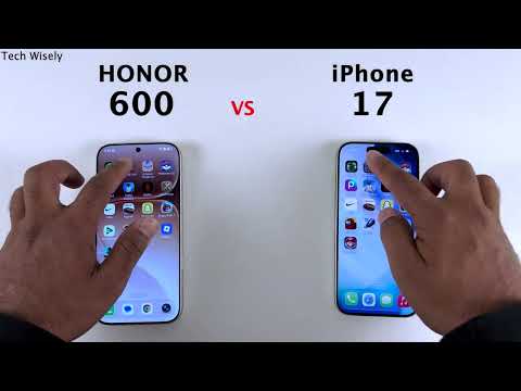 HONOR 600 vs iPhone 17 - Speed Test
