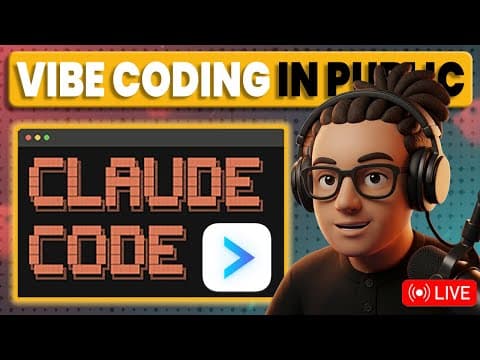 LIVE: Vibe Coding with Claude Code & Cmux